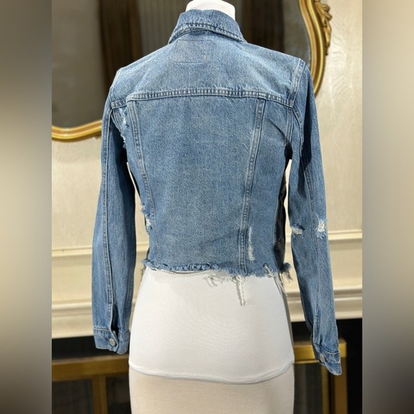 BLANKNYC Jacket Small Raw Hem Cyber-Grunge Neo-Vintage - Picture 8 of 13